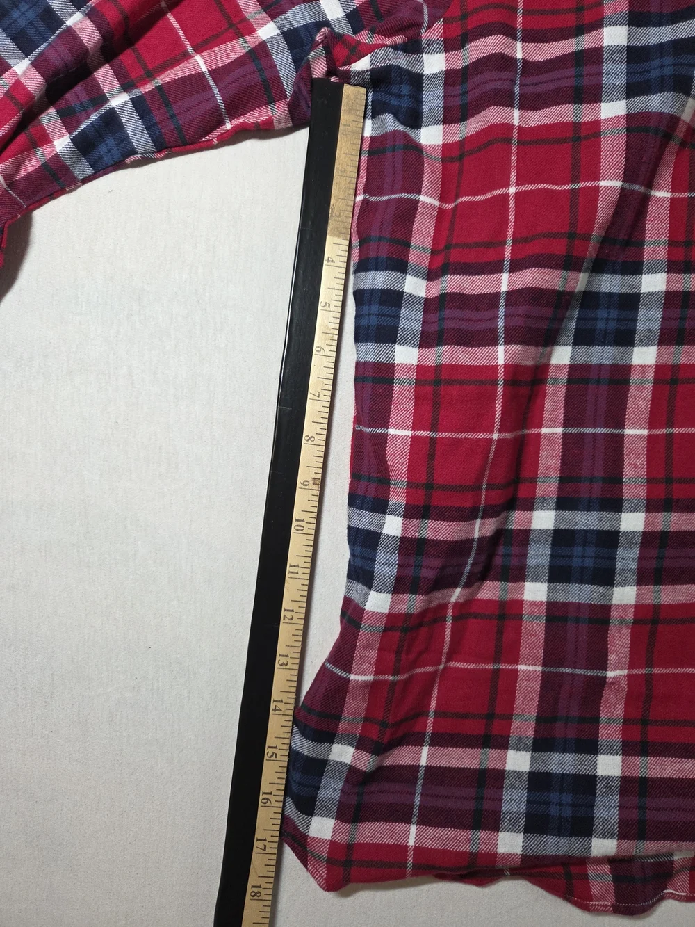 Plaid Saddlebred men's long sleeve button-down flannel shirt L